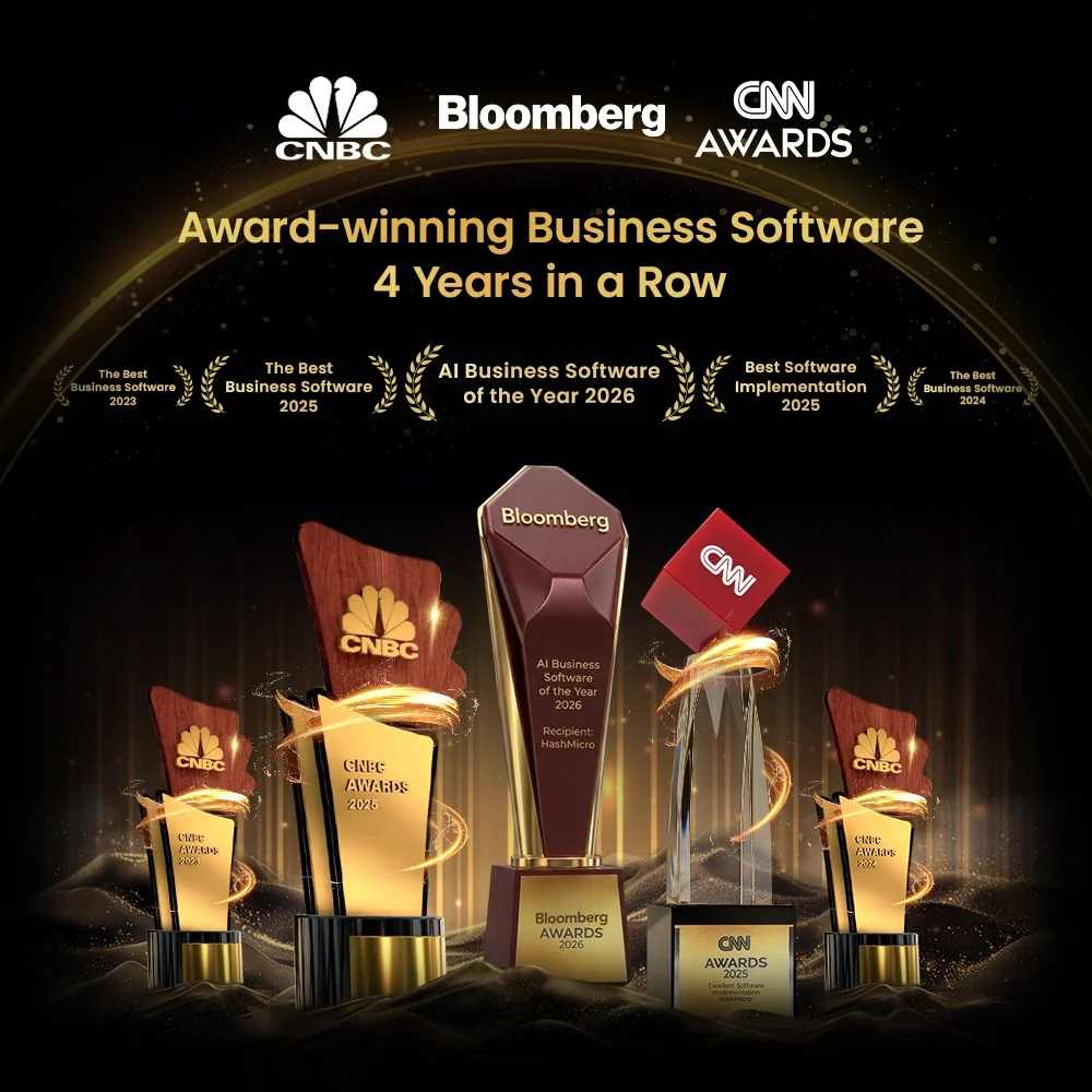 HashMicro: award-winning business software four years in a row, recognised by CNBC, Bloomberg and CNN